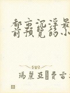 都市沉浮最快超前预览的小说3030