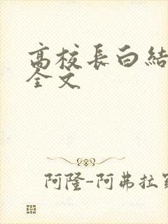 高校长白结小说全文