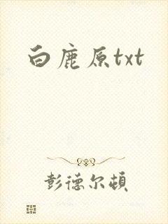 白鹿原txt