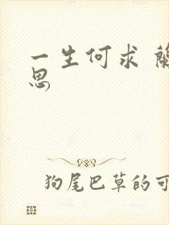 一生何求 兰思思