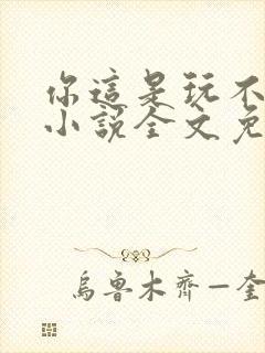 你这是玩不起呀小说全文免费阅读