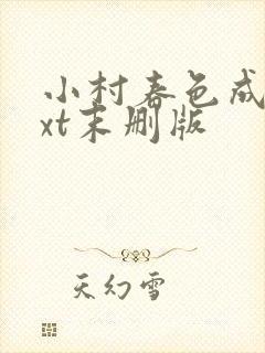 小村春色成刚txt末删版