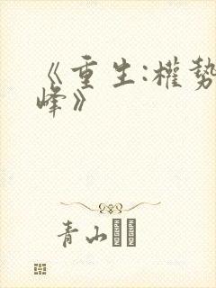 《重生:权势巅峰》