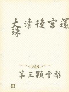 大清后宫还君明珠