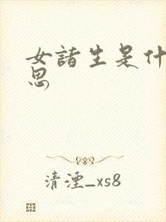 女诸生是什么意思