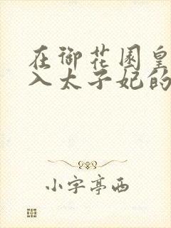 在御花园皇上进入太子妃的小说