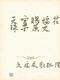 天官赐福花怜塞珠子原文