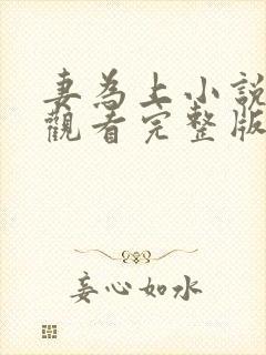 妻为上小说免费观看完整版笔趣阁