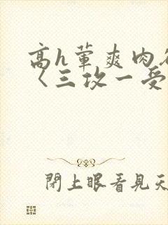 高h荤爽肉欲文〈三攻一受〉视频