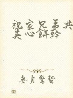 祝家兄弟共享后夹心饼干