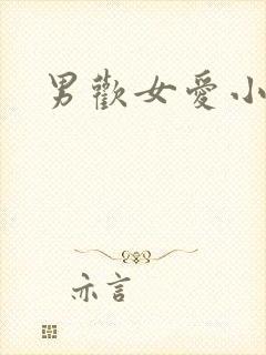 男欢女爱小说