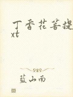 丁香花菩提树txt