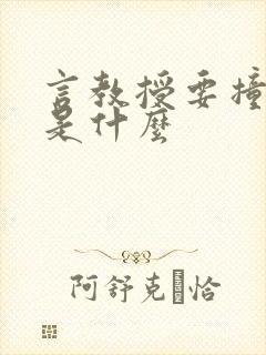 言教授要撞坏了是什么