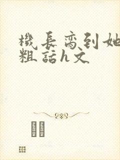 机长脔到她哭h粗话h文