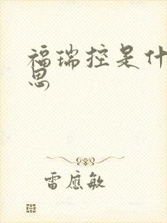 福瑞控是什么意思