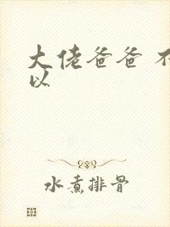 大佬爸爸 不可以