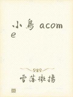 小鸟 acome