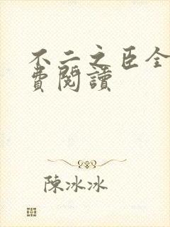 不二之臣全文免费阅读