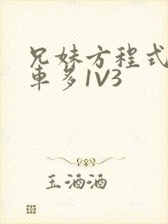 兄妹方程式多R车多1V3