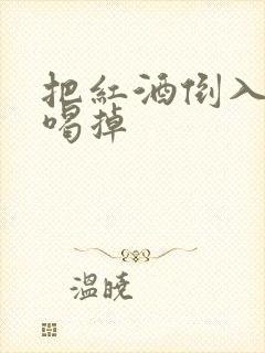 把红酒倒入b里喝掉