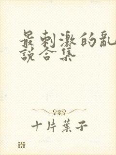最刺激的乱惀小说合集