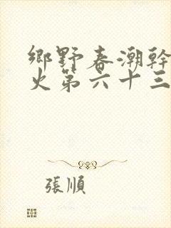 乡野春潮干柴烈火第六十三章
