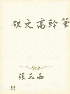 破文高干笔趣阁