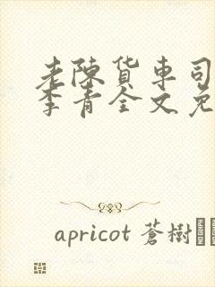 老陈货车司机和李青全文免费阅读