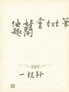 他好会txt笔趣阁