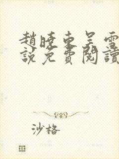 赵晓东吴雪晴小说免费阅读