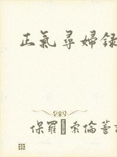 正气寻妇录