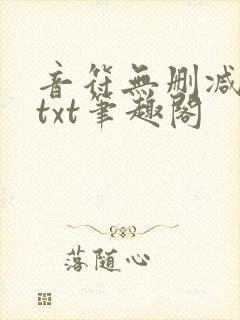 音符无删减全文txt笔趣阁