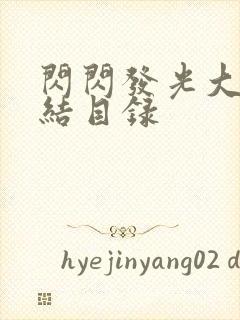 闪闪发光大团圆结目录