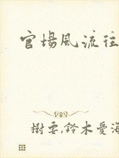 官场风流往事