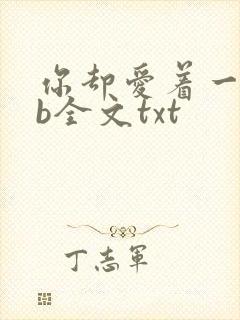 你却爱着一个sb全文txt