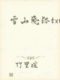 雪山飞狐txt