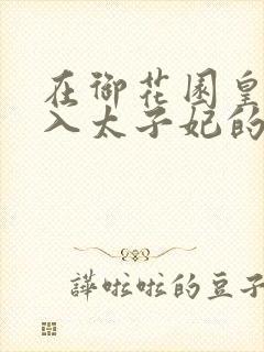 在御花园皇上进入太子妃的小说