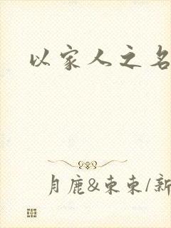 以家人之名小说