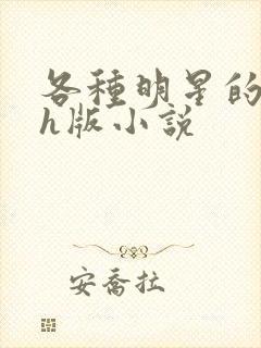 各种明星的综艺h版小说