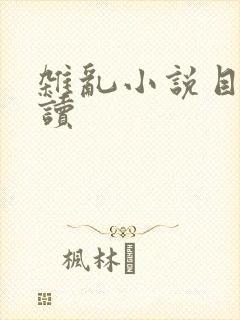 杂乱小说目录阅读