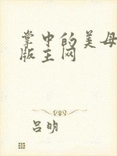 掌中的美母第一版主网