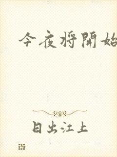 今夜将开始小说