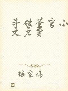 斗破苍穹小说全文免费