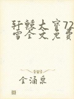 轩辕大宝720雪全文免费阅读