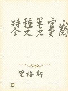 特种军官小小妻全文免费阅读