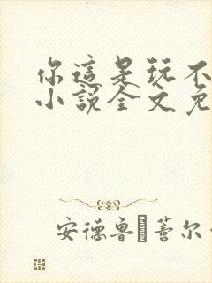 你这是玩不起呀小说全文免费阅读