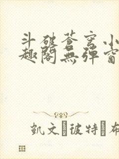 斗破苍穹小说笔趣阁无弹窗