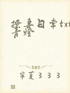 撩妻日常txt青灯