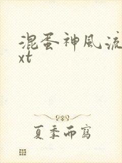 混蛋神风流史txt