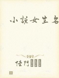 小说女生名字